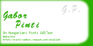 gabor pinti business card